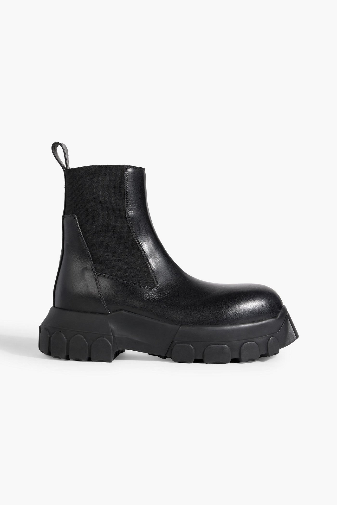 Rick Owens Leather Chelsea Boots Black Women's