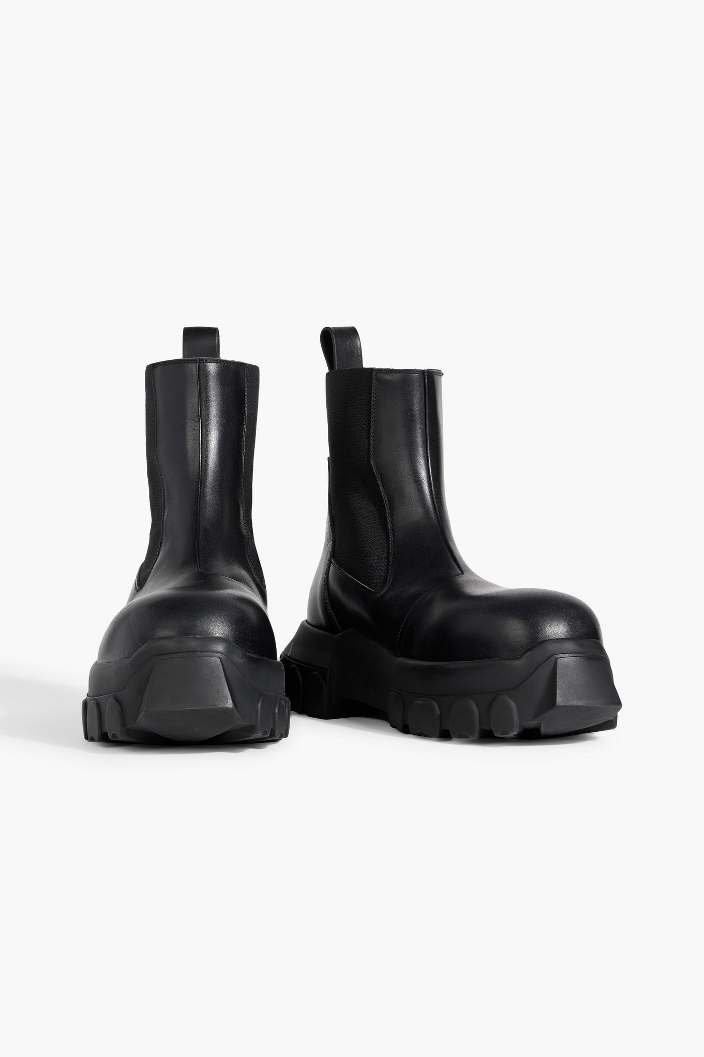 Rick Owens Leather Chelsea Boots Black Women's