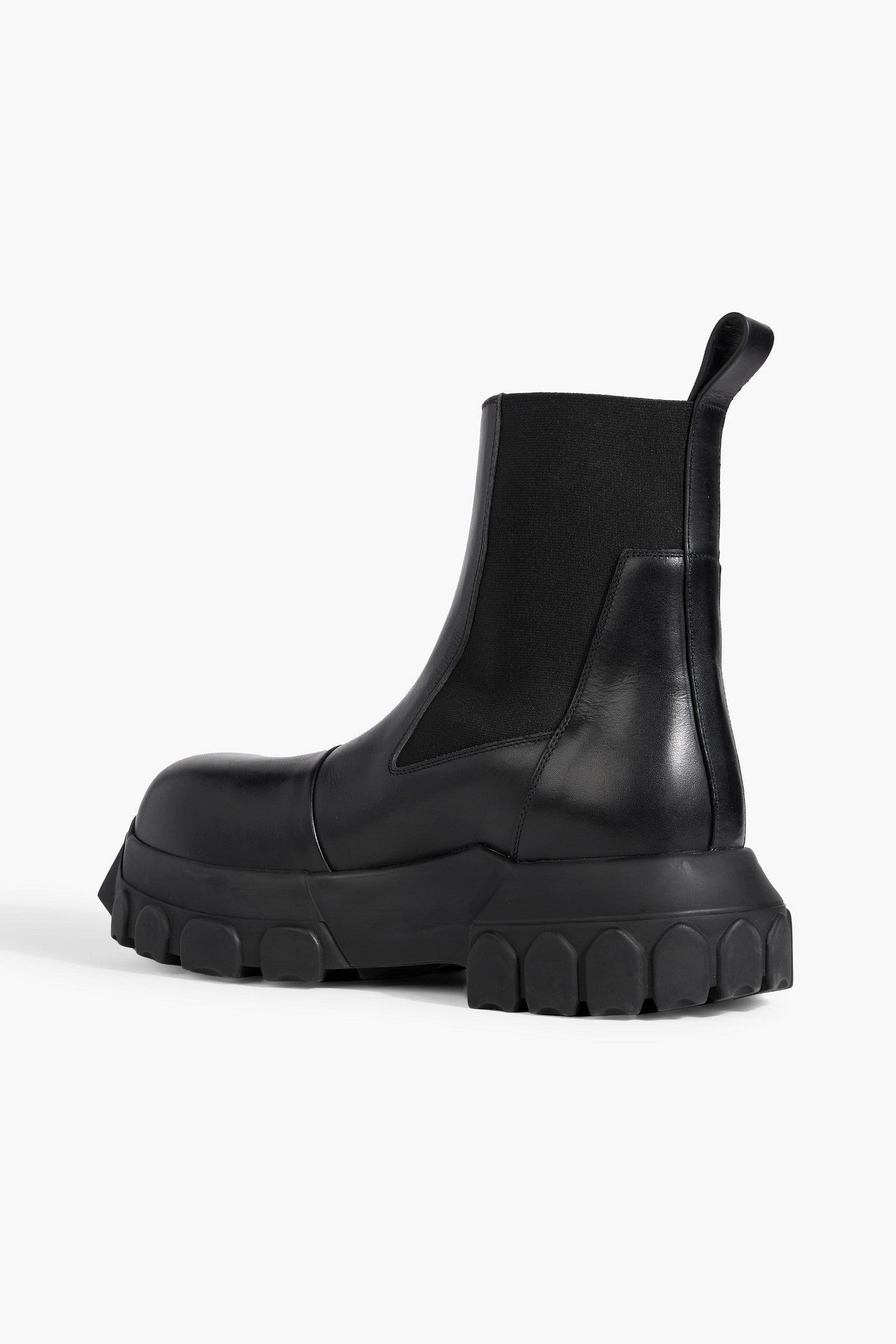 Rick Owens Leather Chelsea Boots Black Women's