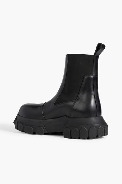 Rick Owens Leather Chelsea Boots Black Women's