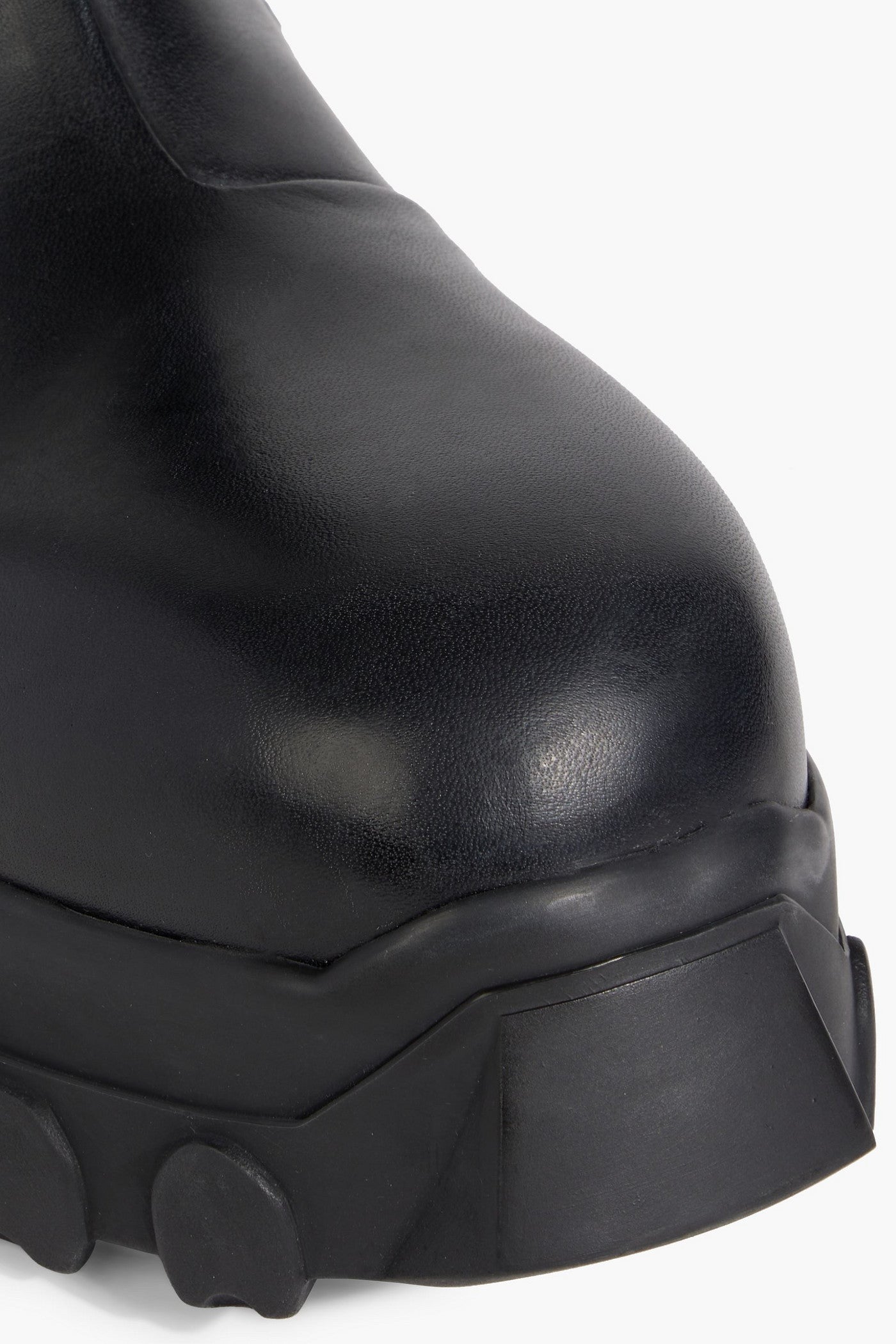 Rick Owens Leather Chelsea Boots Black Women's