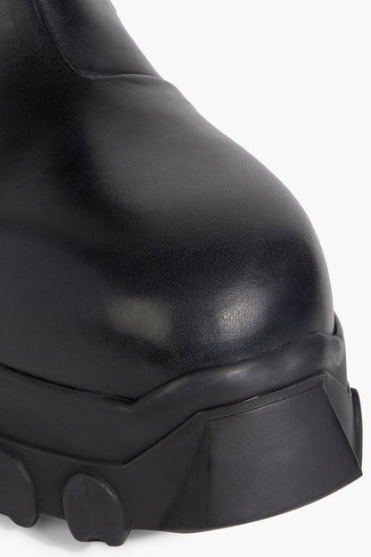 Rick Owens Leather Chelsea Boots Black Women's
