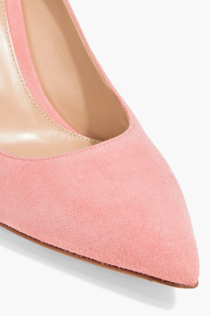 Gianvito Rossi Piper 85 Suede Pumps Baby Pink Women's