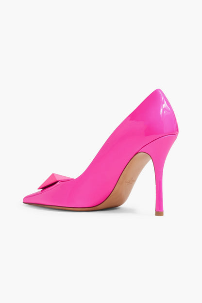 Valentino Garavani One Stud Patent-Leather Pumps Bright Pink Women's