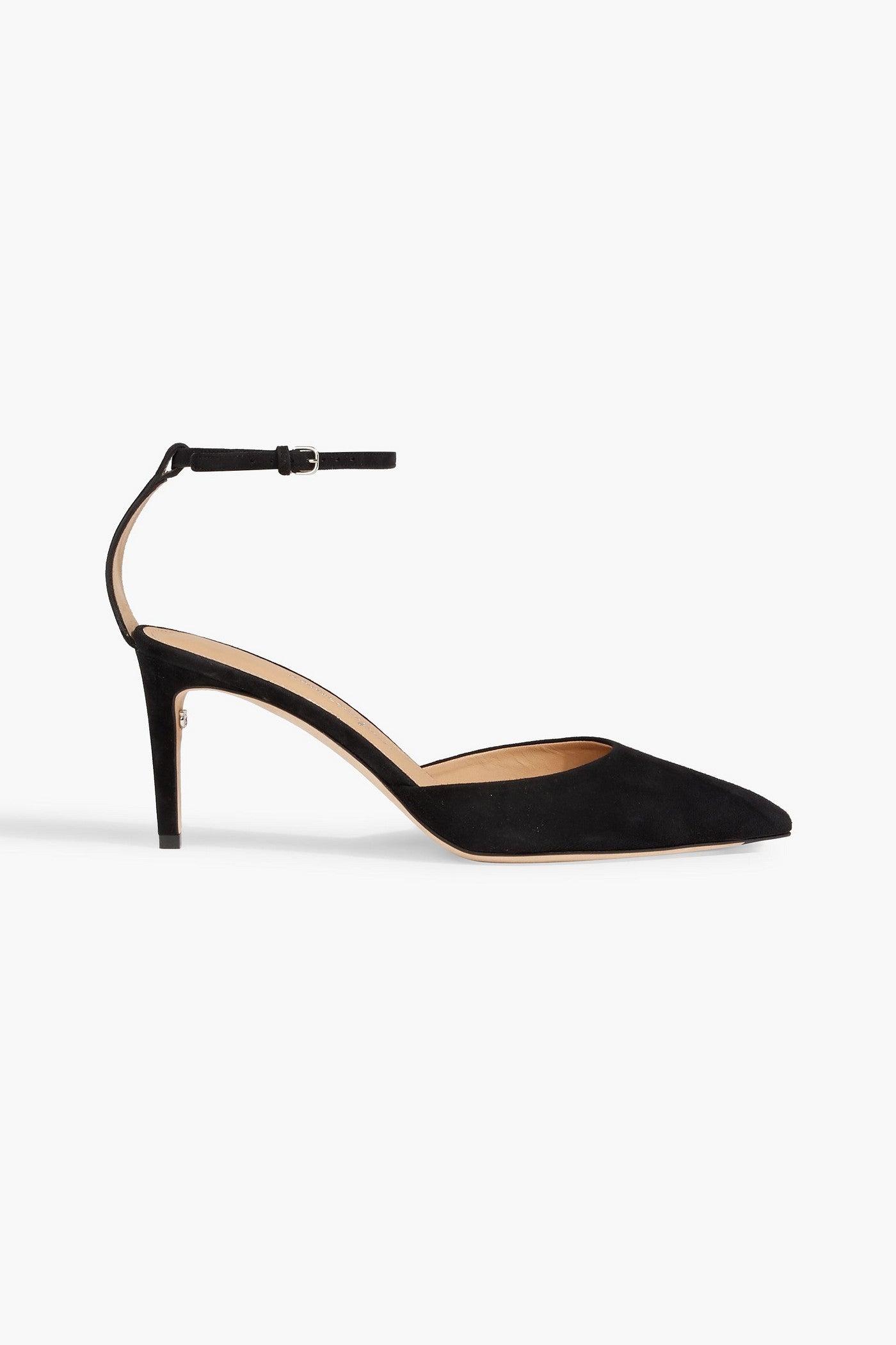 Ferragamo Iman Suede Pumps Black Women's