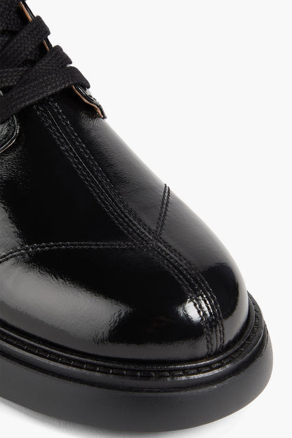 Ganni Glossed Brogues Black Women's