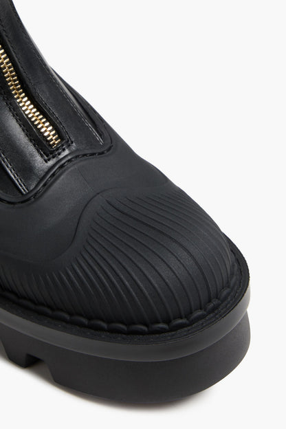 Chlo Raina Tpu-Trimmed Leather Ankle Boots Black Women's
