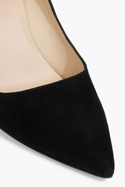 Stuart Weitzman Leigh 95 Suede Pumps Black Women's