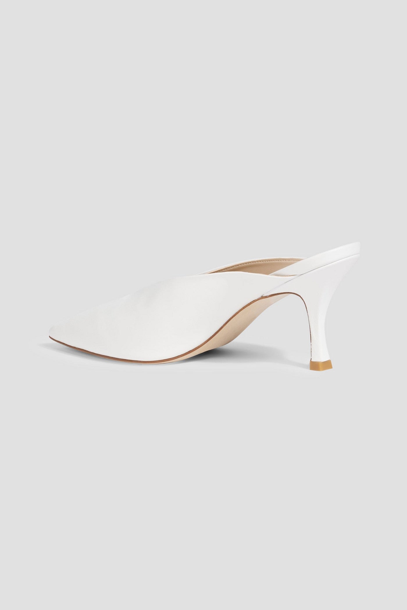 Stuart Weitzman Lulah Leather Mules White Women's