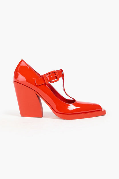Zimmermann Patent-Leather Pumps Tomato Red Women's