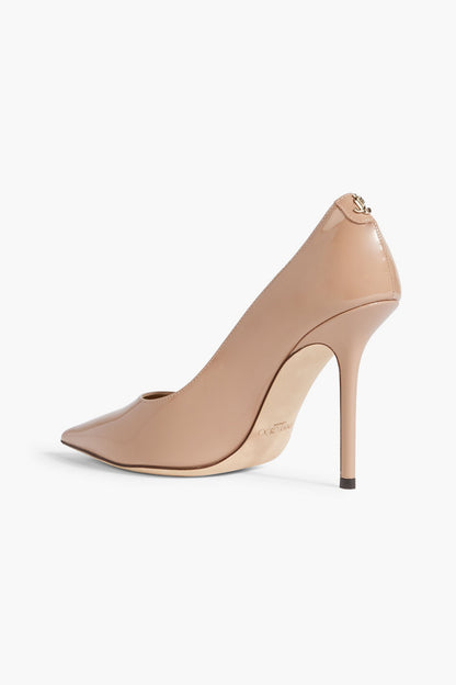 Jimmy Choo Love 100 Patent-Leather Pumps Neutral Women's
