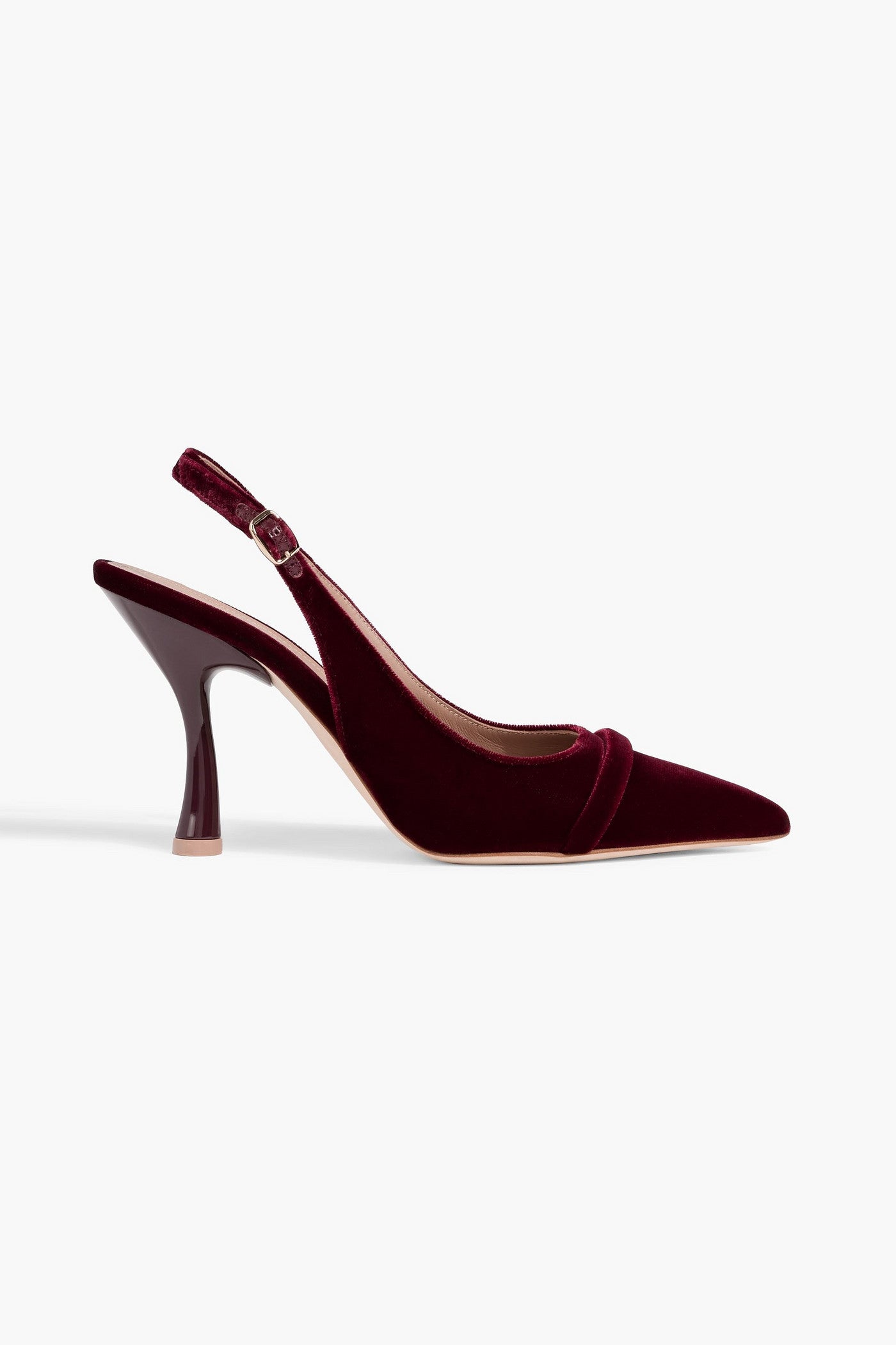 Malone Souliers Jama Velvet Slingback Pumps Plum Women's