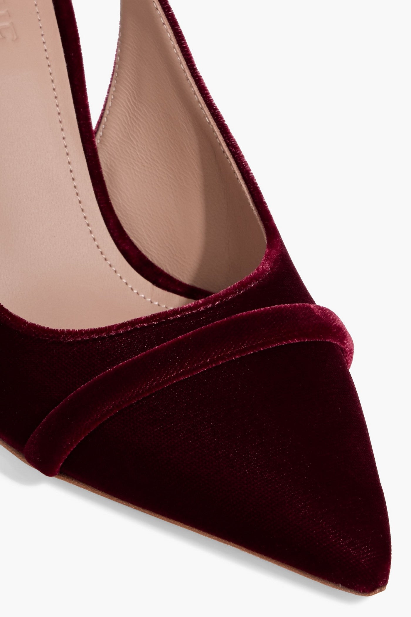Malone Souliers Jama Velvet Slingback Pumps Plum Women's
