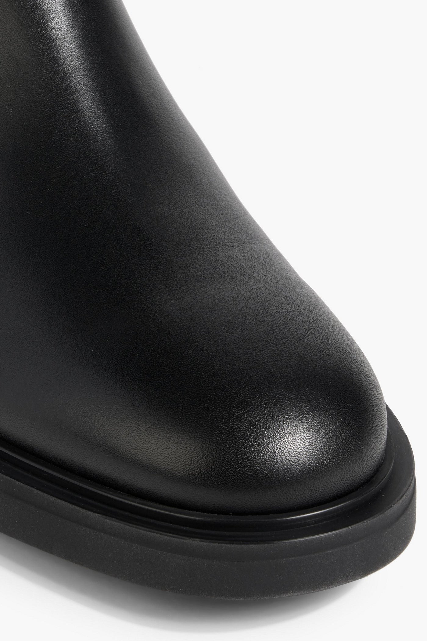 Gianvito Rossi Ribbon Dumont Leather Ankle Boots Black Women's