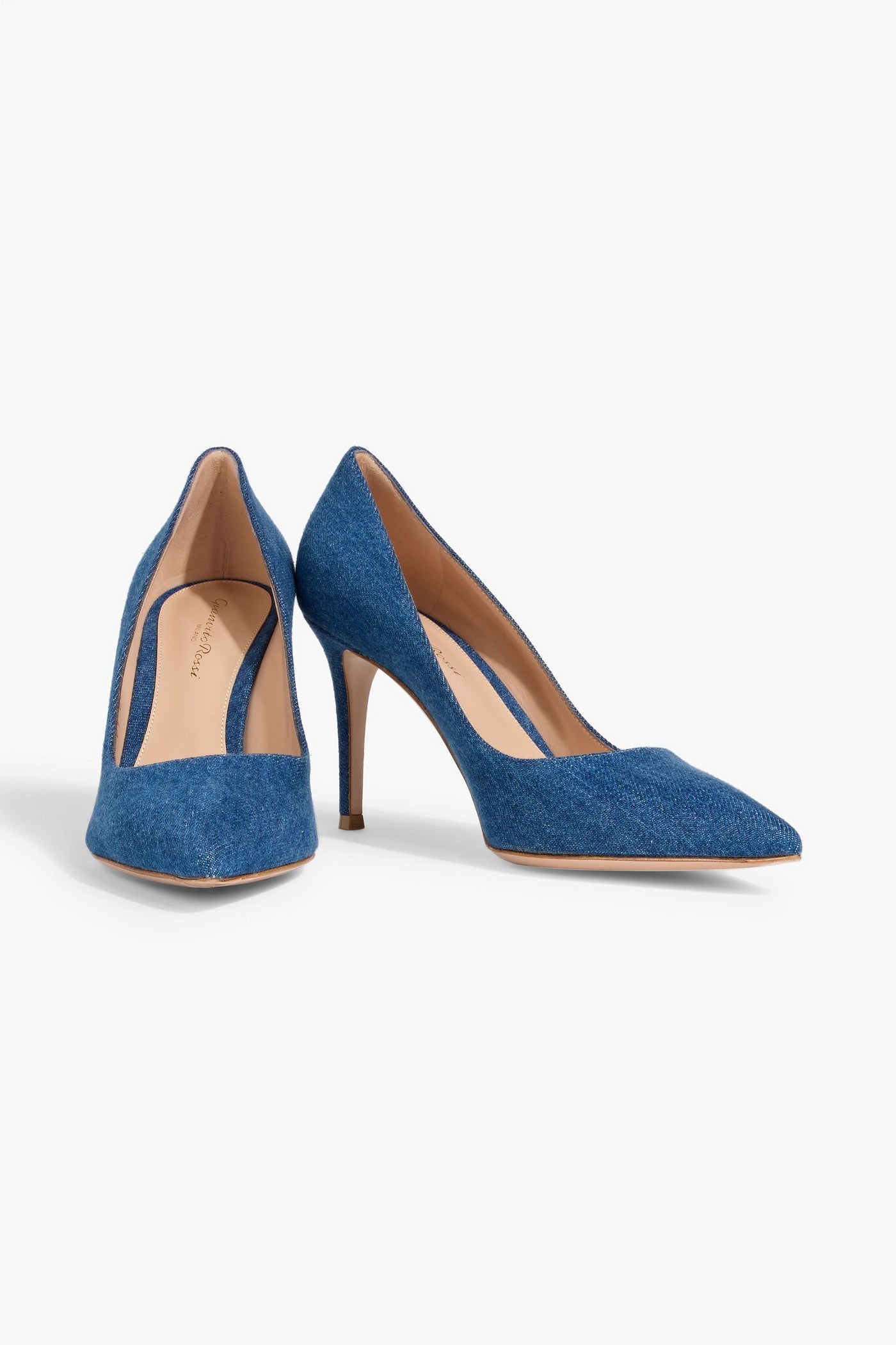 Gianvito Rossi Gianvito 85 Denim Pumps Mid Denim Women's