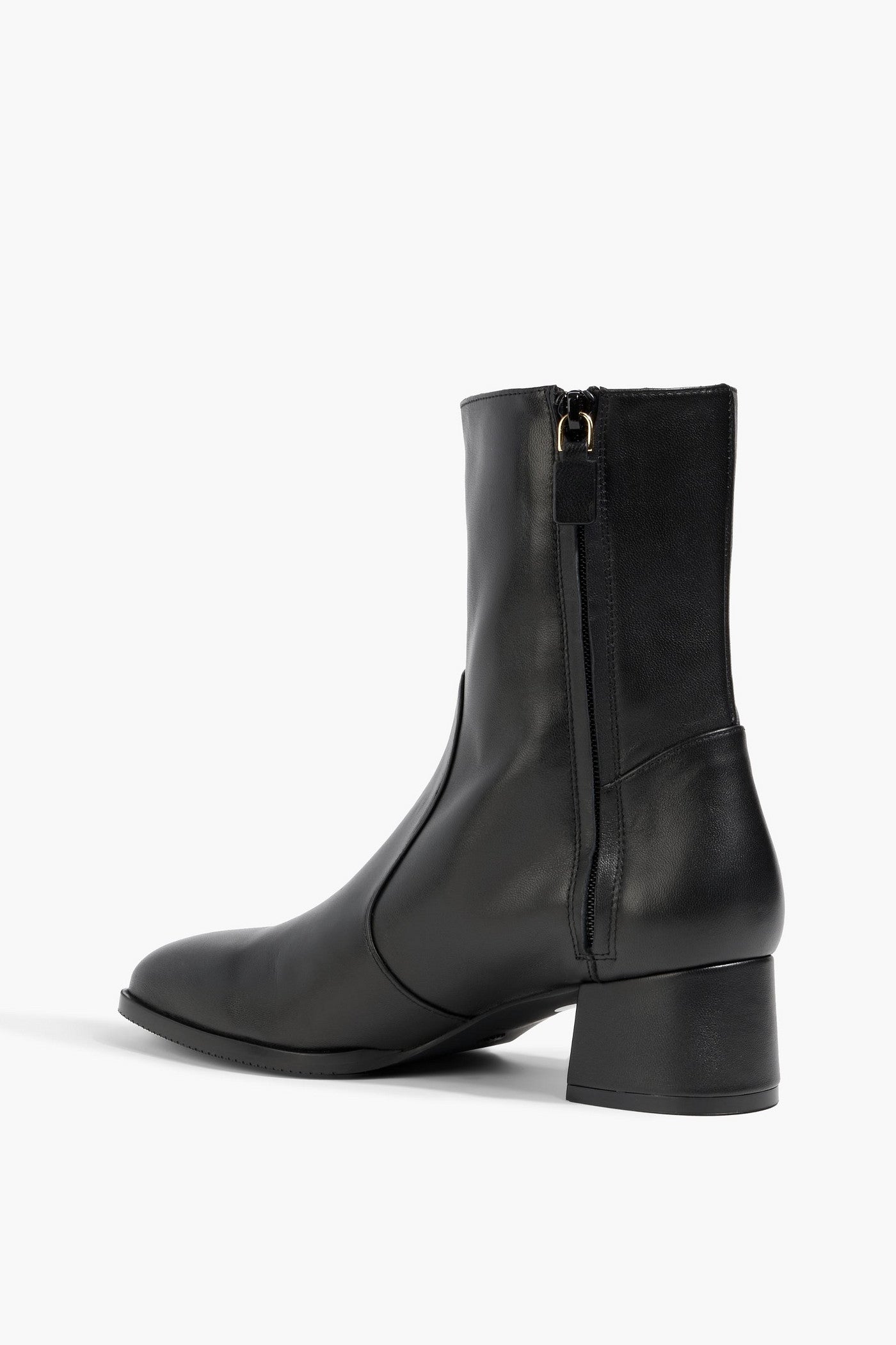 Stuart Weitzman Nola Leather Ankle Boots Black Women's