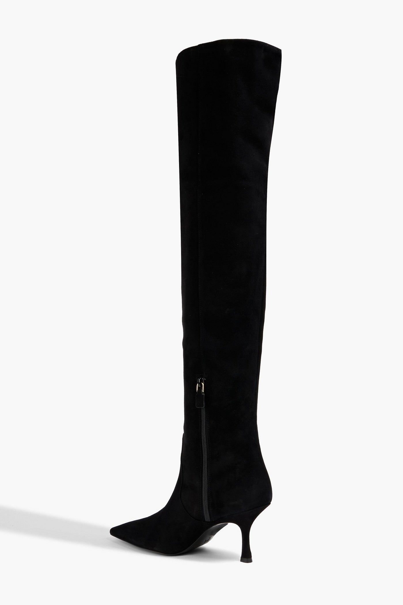 Stuart Weitzman Naomi 75 Suede Over-The-Knee Boots Black Women's