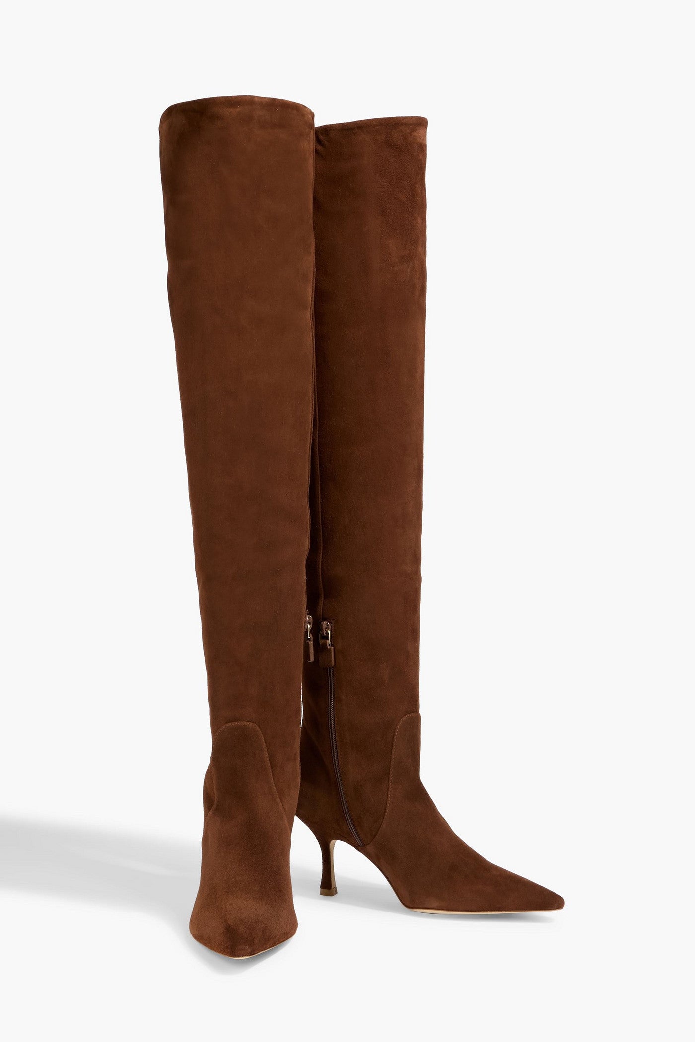 Stuart Weitzman Naomi 75 Suede Over-The-Knee Boots Brown Women's
