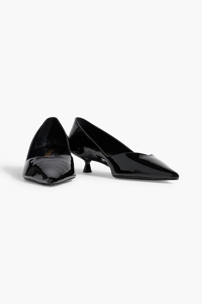 Stuart Weitzman Eva 35 Patent-Leather Pumps Black Women's