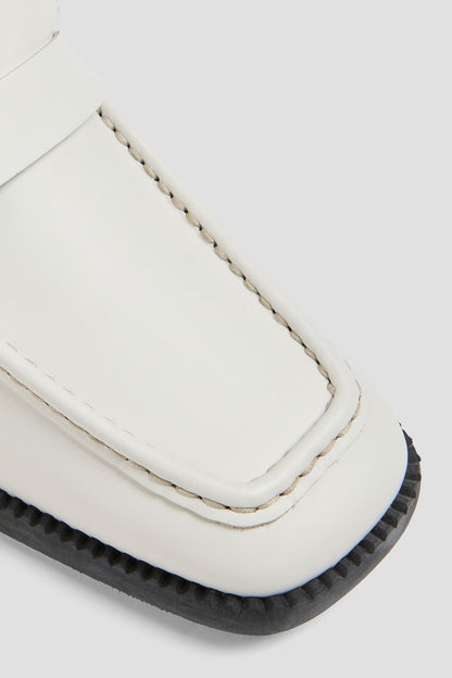Tod's Embellished Leather Loafers White Women's