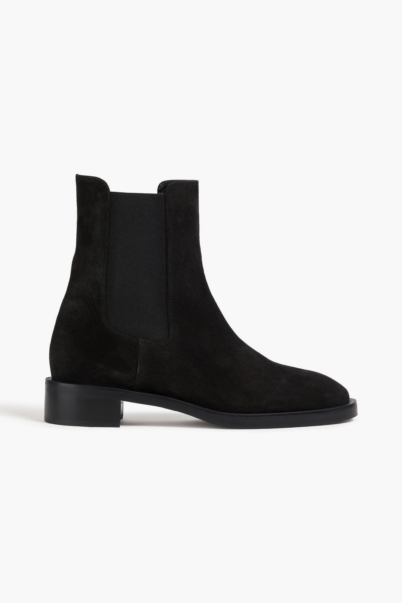Stuart Weitzman Lenora Suede Chelsea Boots Black Women's