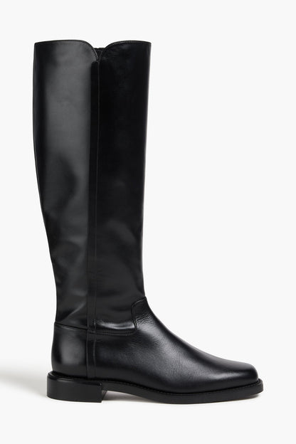 Stuart Weitzman Leather Knee Boots Black Women's