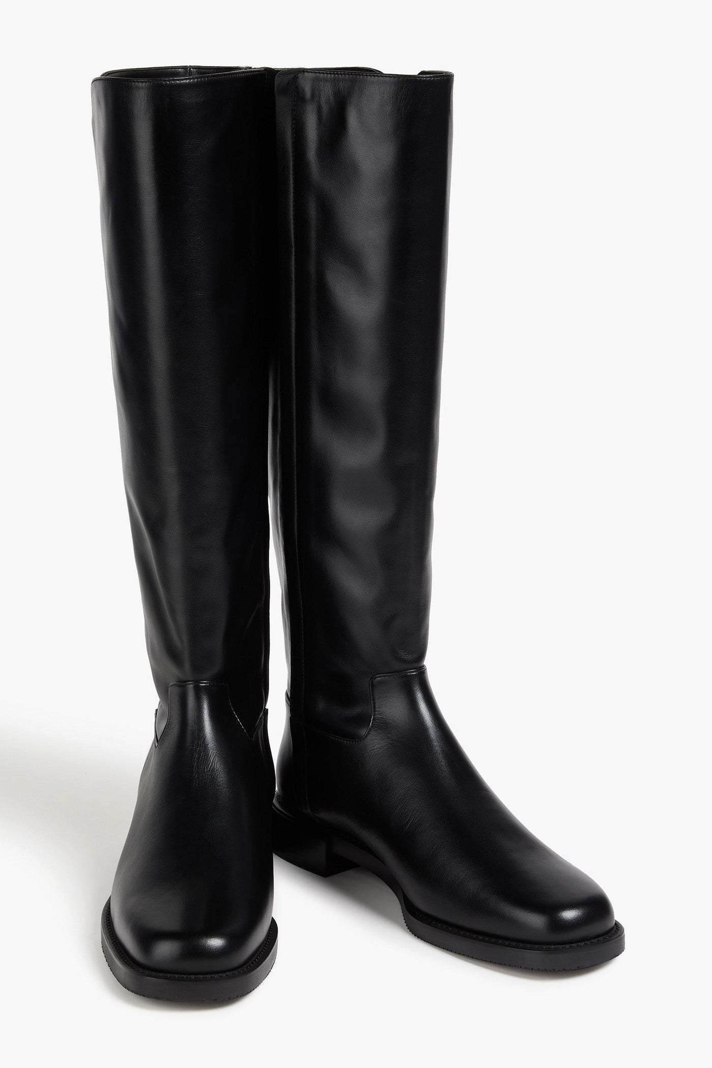 Stuart Weitzman Leather Knee Boots Black Women's
