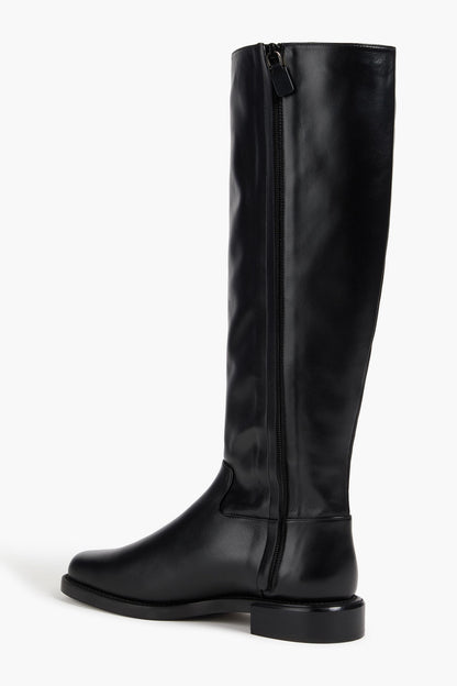 Stuart Weitzman Leather Knee Boots Black Women's