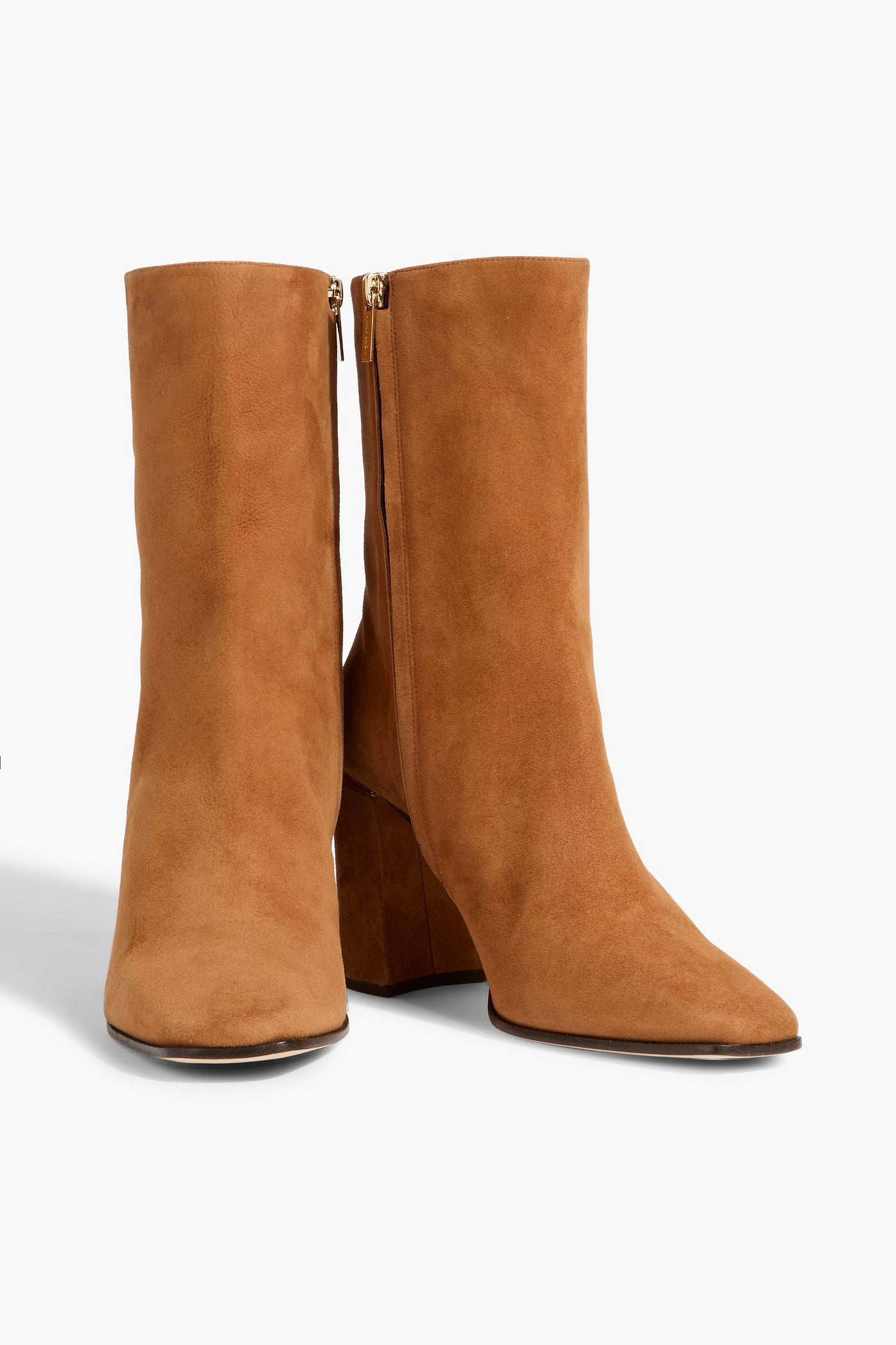 Jimmy Choo Loren 85 Suede Ankle Boots Tan Women's