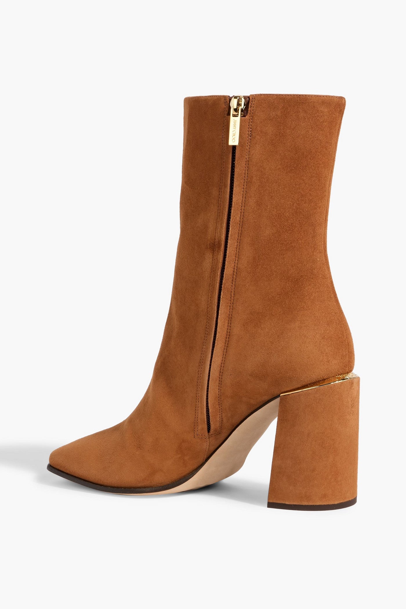 Jimmy Choo Loren 85 Suede Ankle Boots Tan Women's