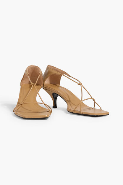 Toteme The Knot Leather Sandals Sand Women's