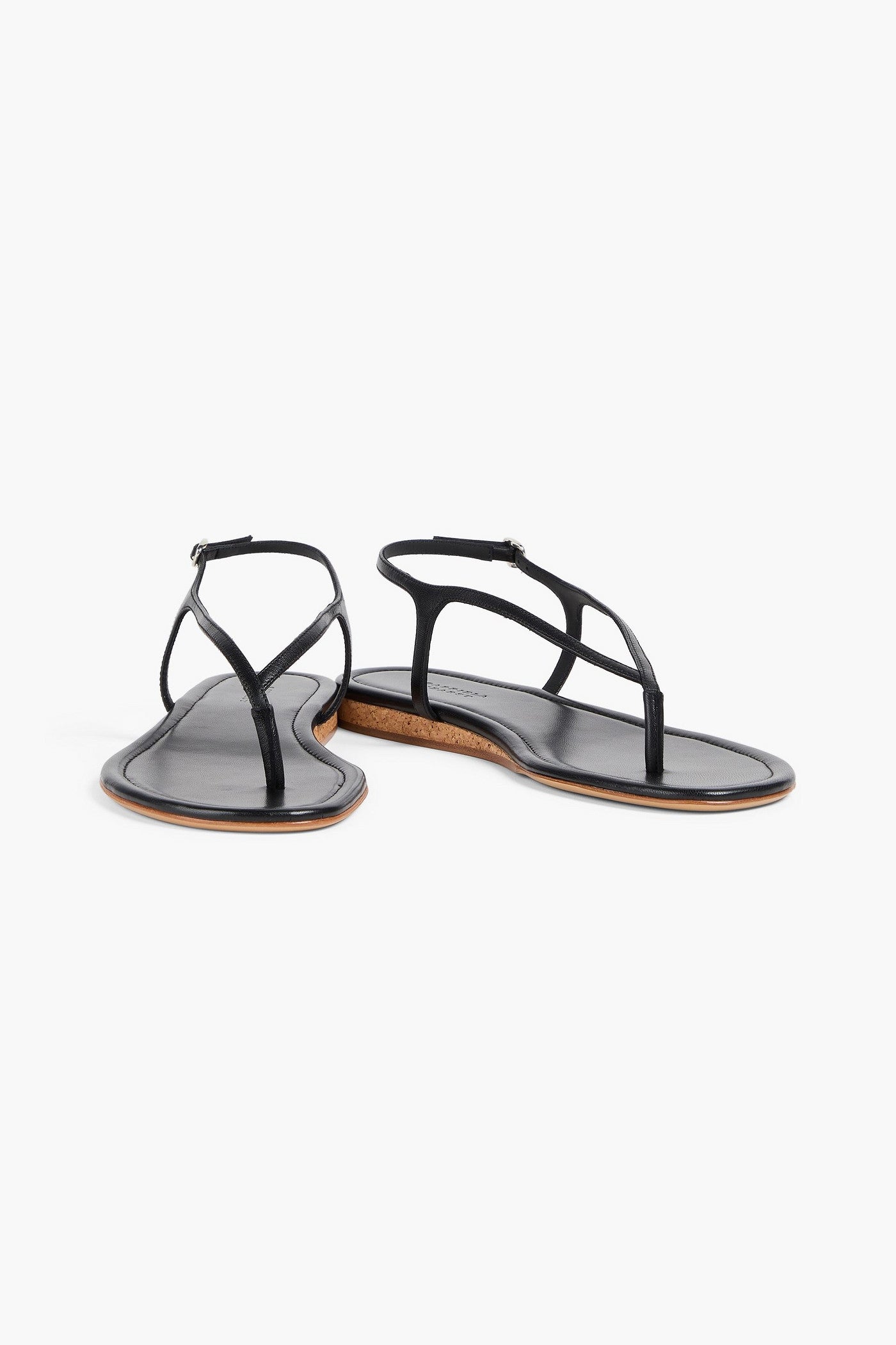 Gabriela Hearst Gia Leather Slingback Sandals Black Women's