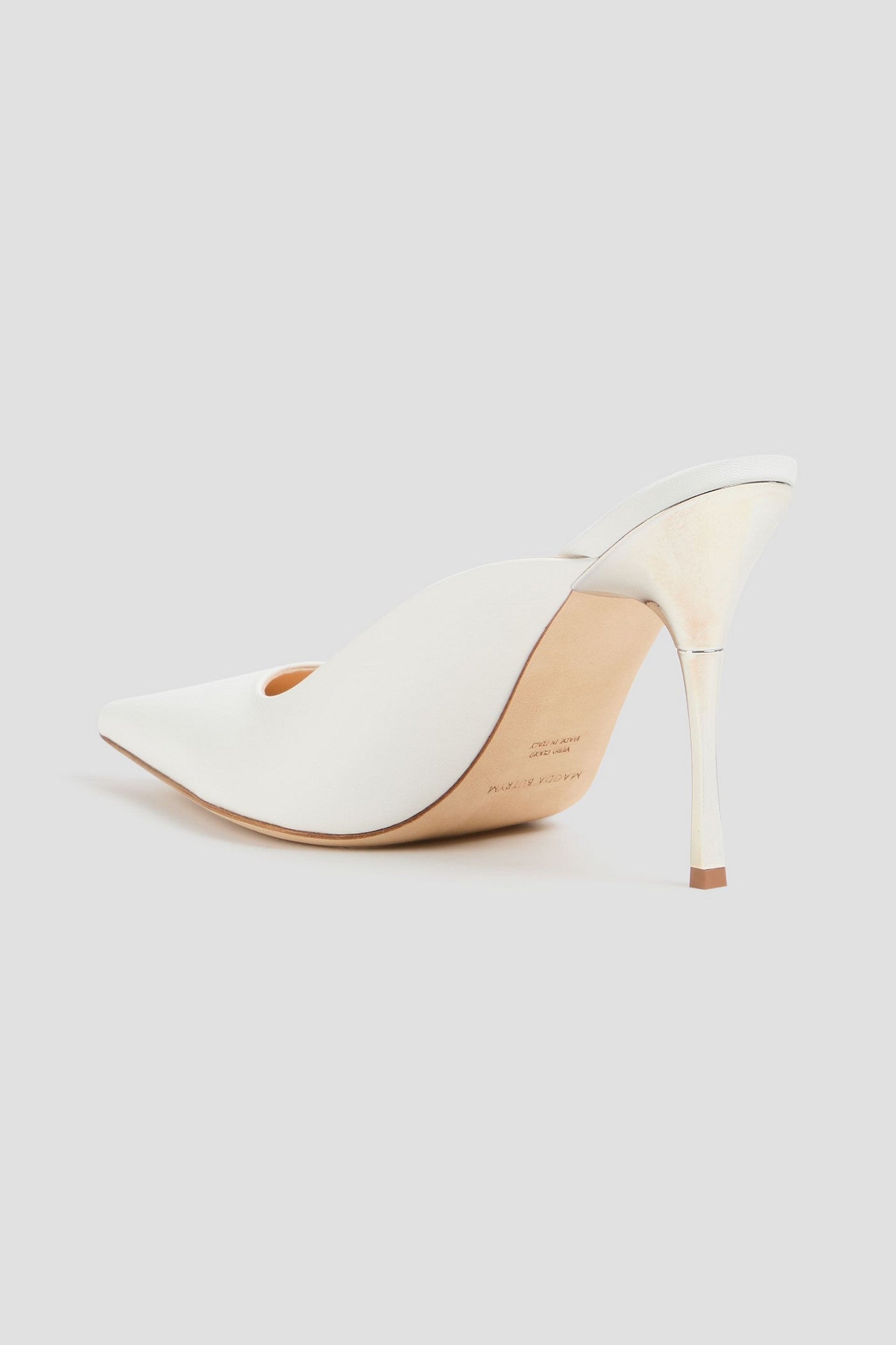 Magda Butrym Leather Mules White Women's