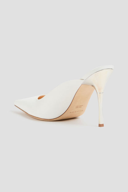 Magda Butrym Leather Mules White Women's