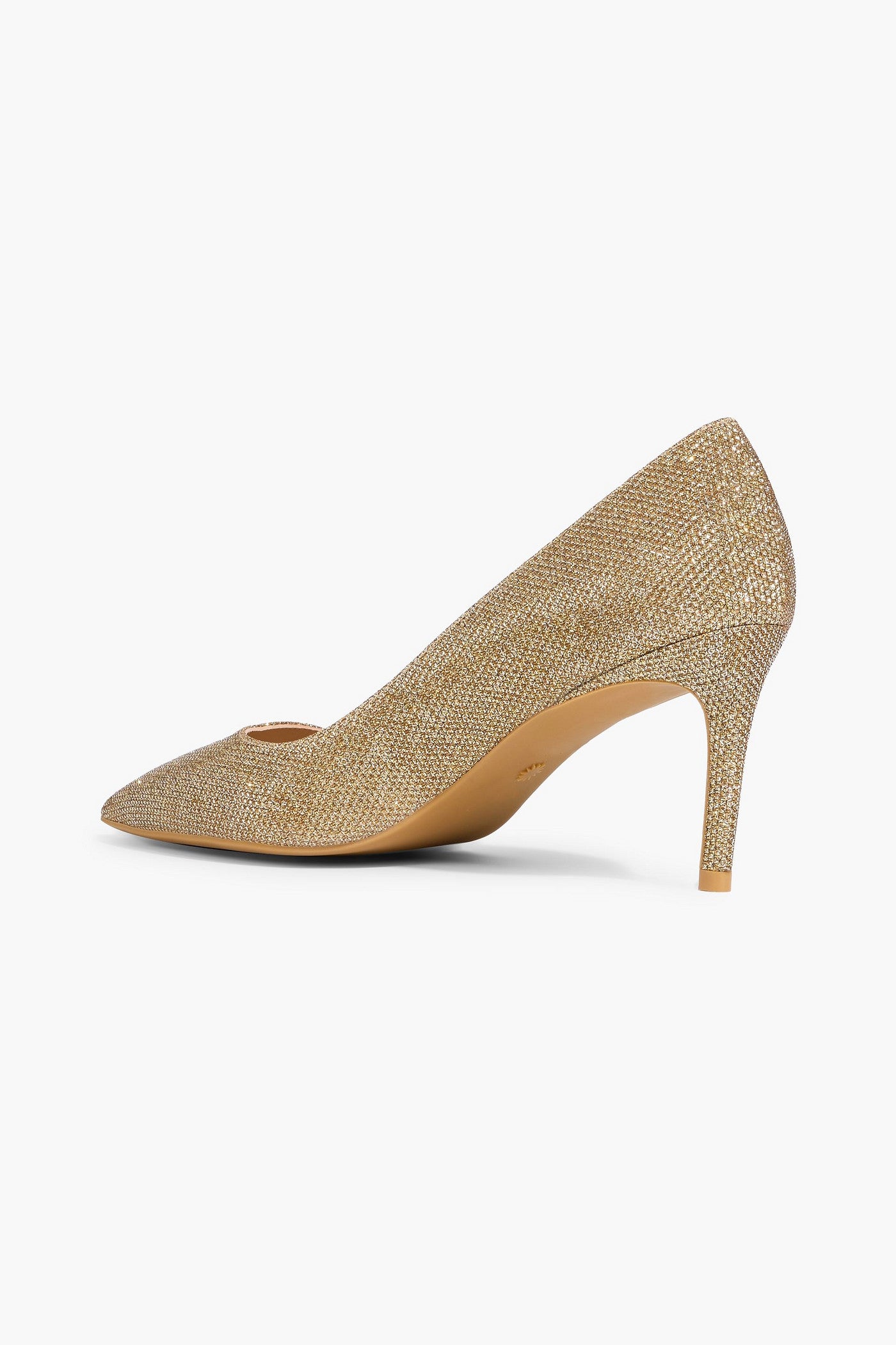Stuart Weitzman Linsi 75 Lam Pumps Gold Women's