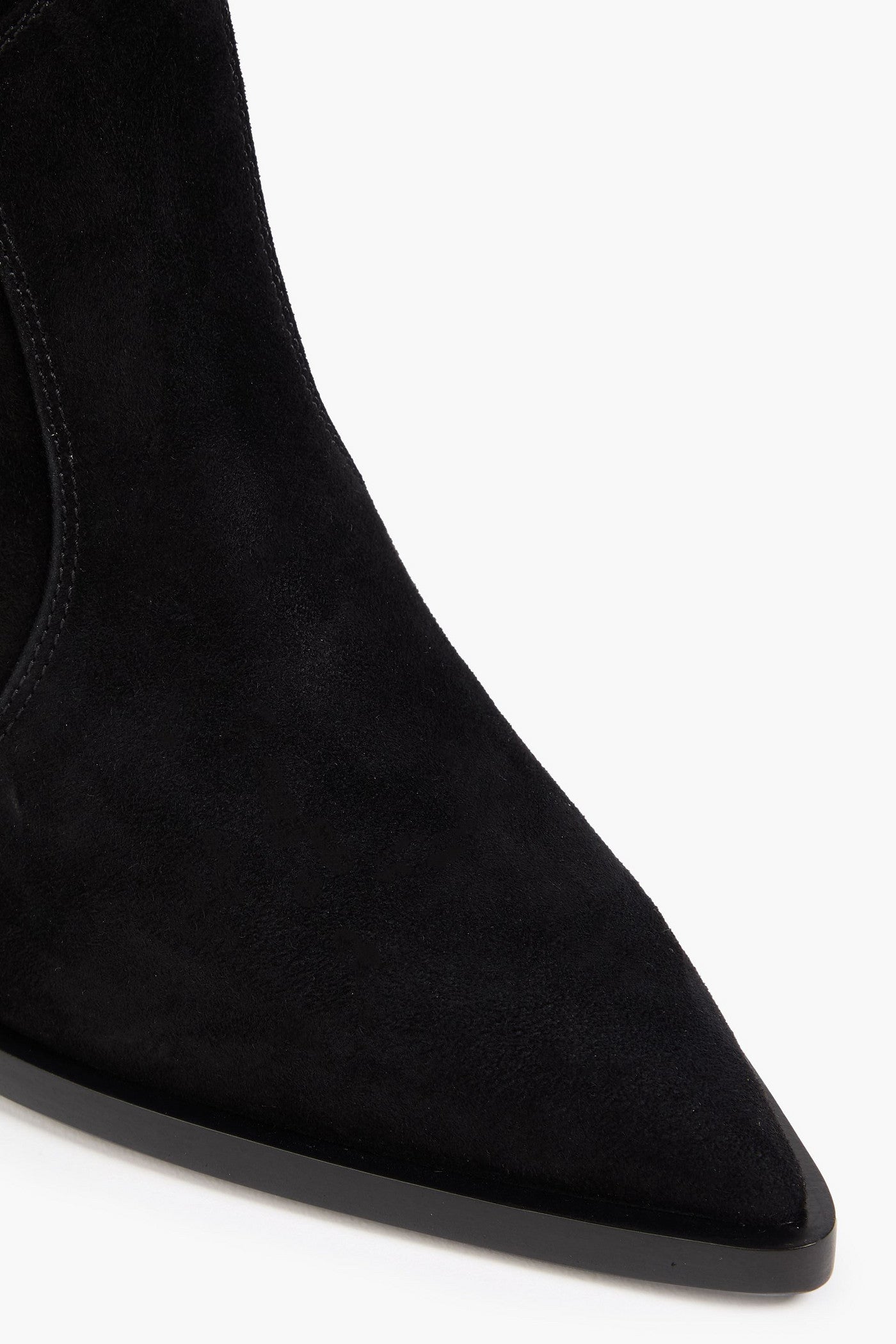 Gianvito Rossi Denver Suede Cowboy Boots Black Women's