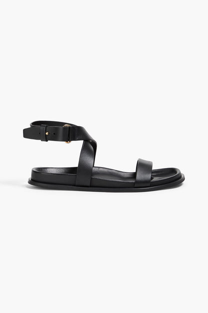 Toteme Leather Sandals Black Women's