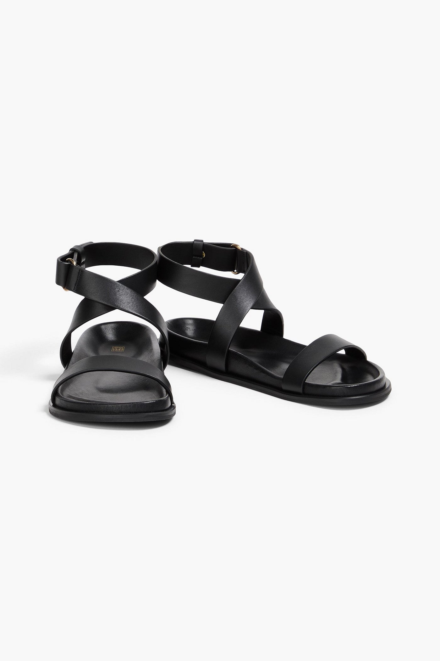 Toteme Leather Sandals Black Women's