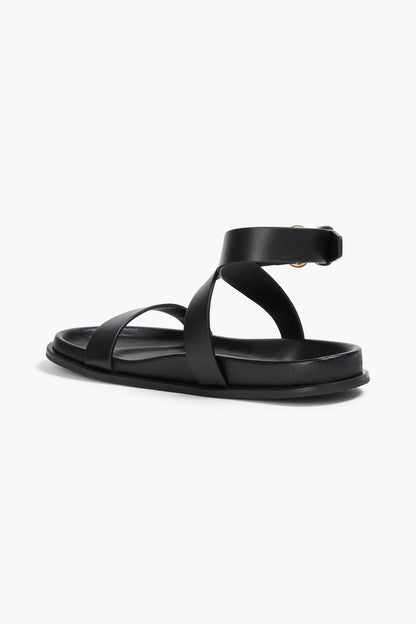 Toteme Leather Sandals Black Women's