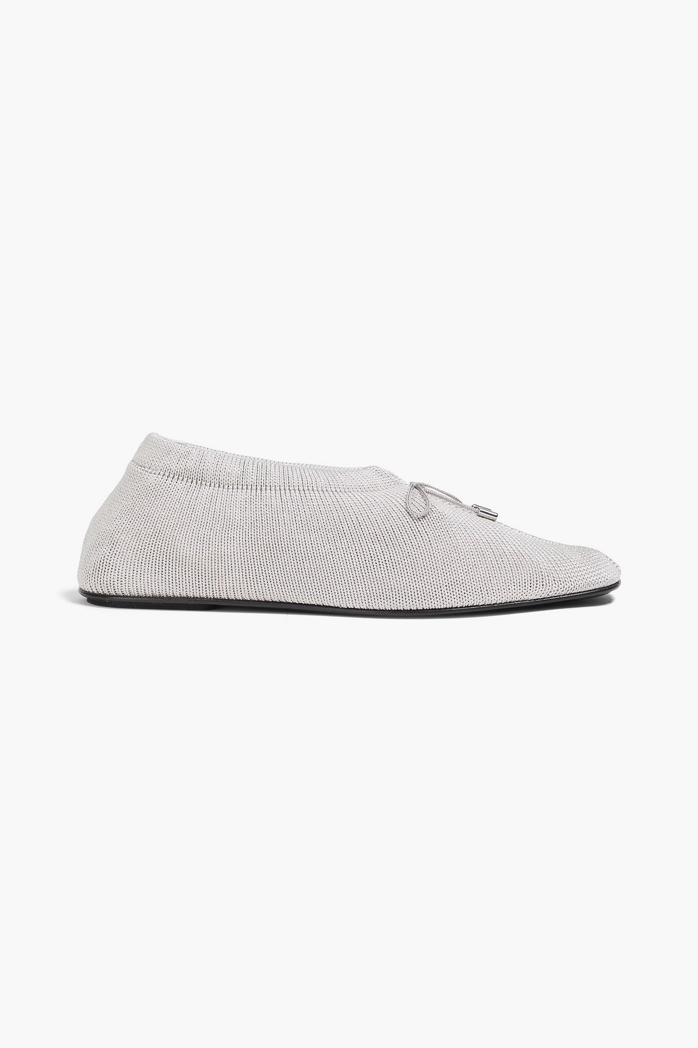 Toteme Knitted Flats Light Gray Women's