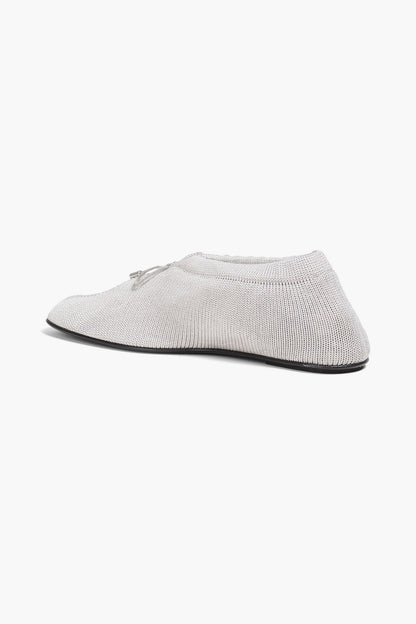 Toteme Knitted Flats Light Gray Women's