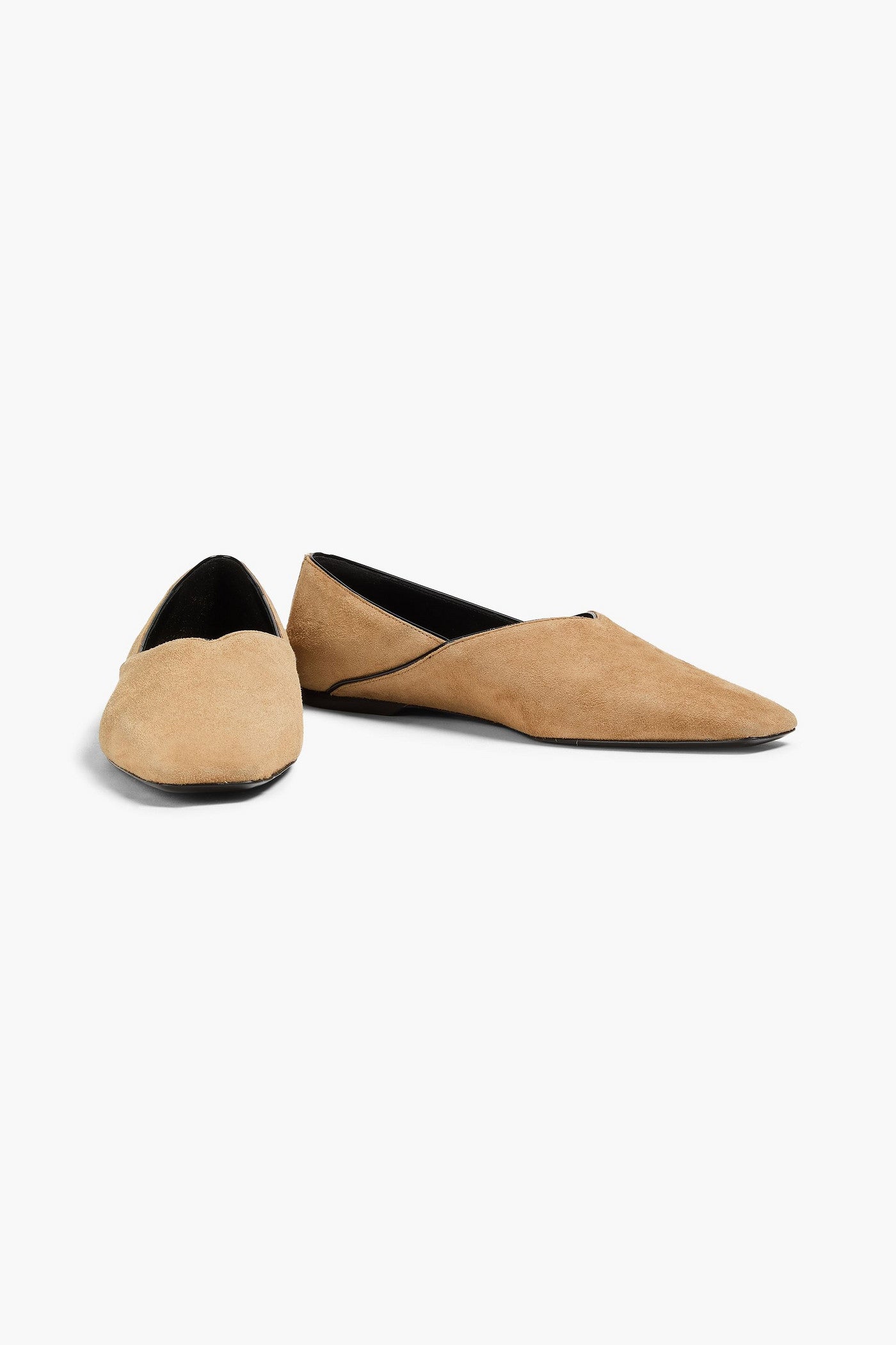 Toteme Suede Flats Camel Women's