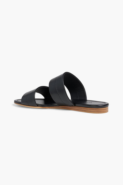 Gabriela Hearst Lora Leather Sandals Black Women's