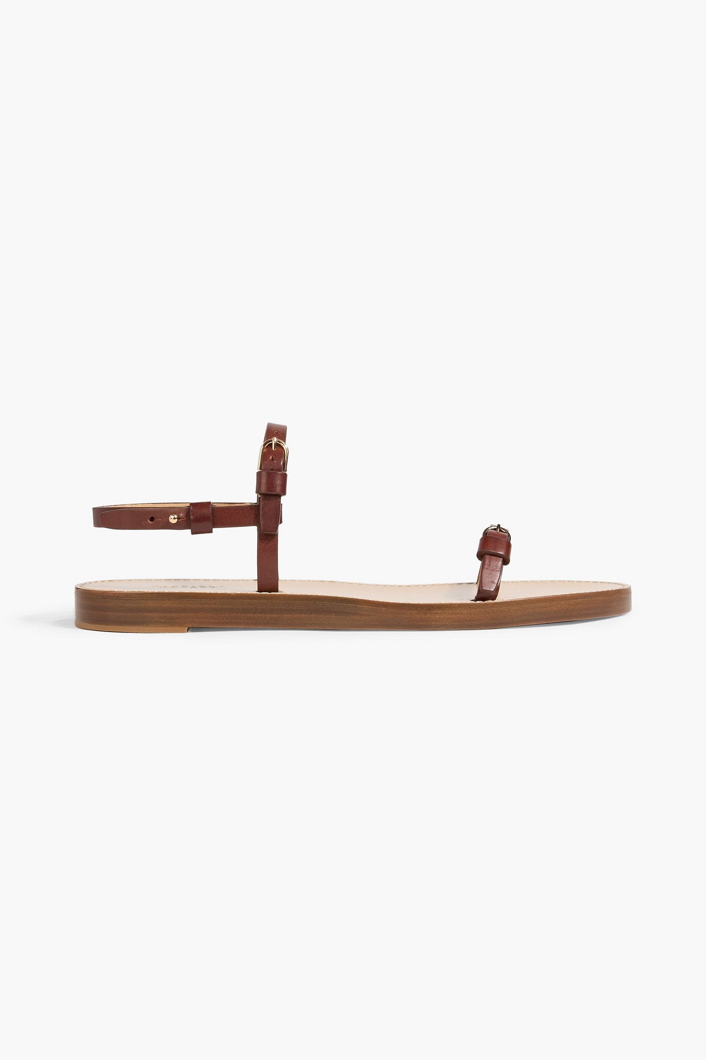 Gabriela Hearst Steward Leather Slingback Sandals Brown Women's