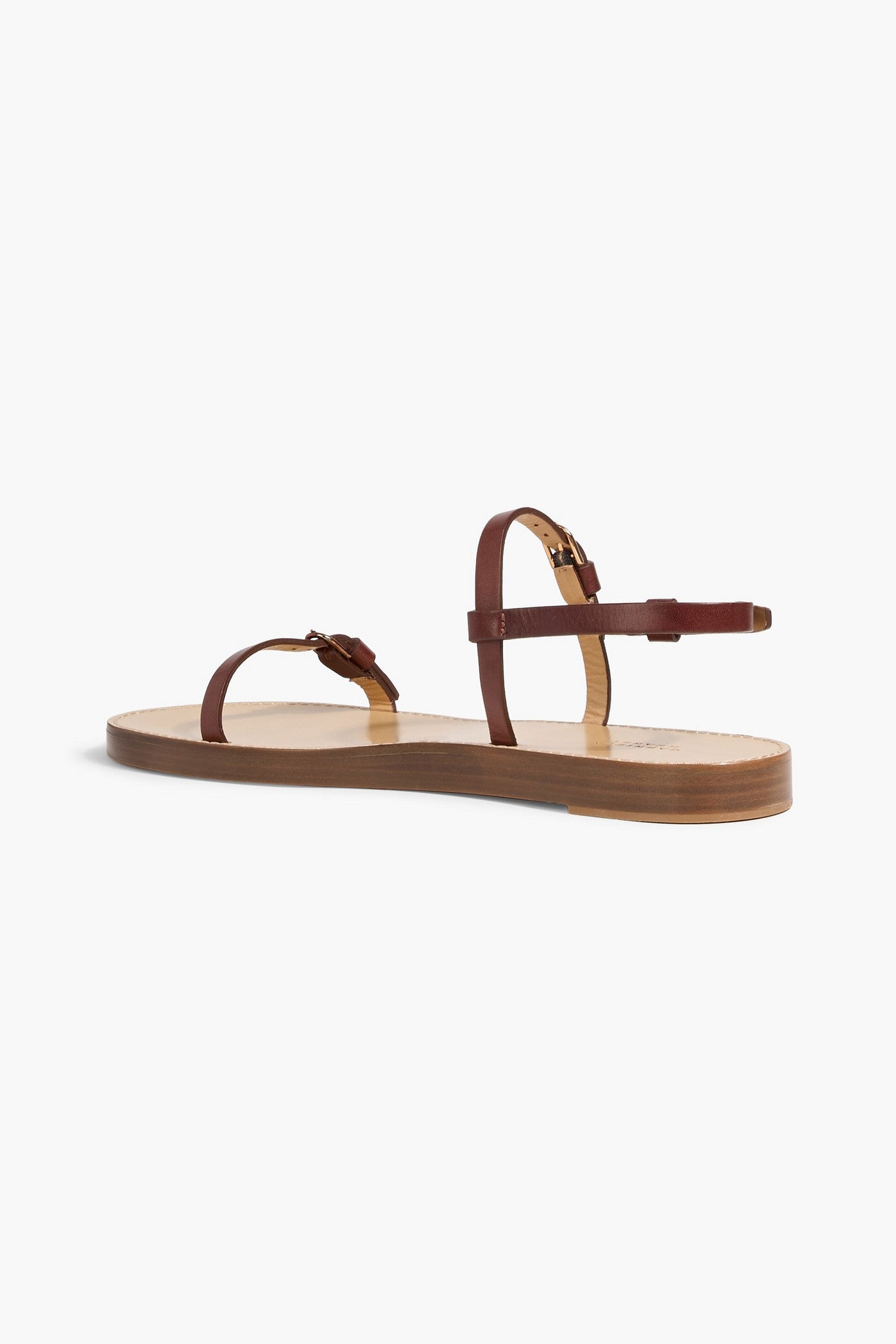 Gabriela Hearst Steward Leather Slingback Sandals Brown Women's