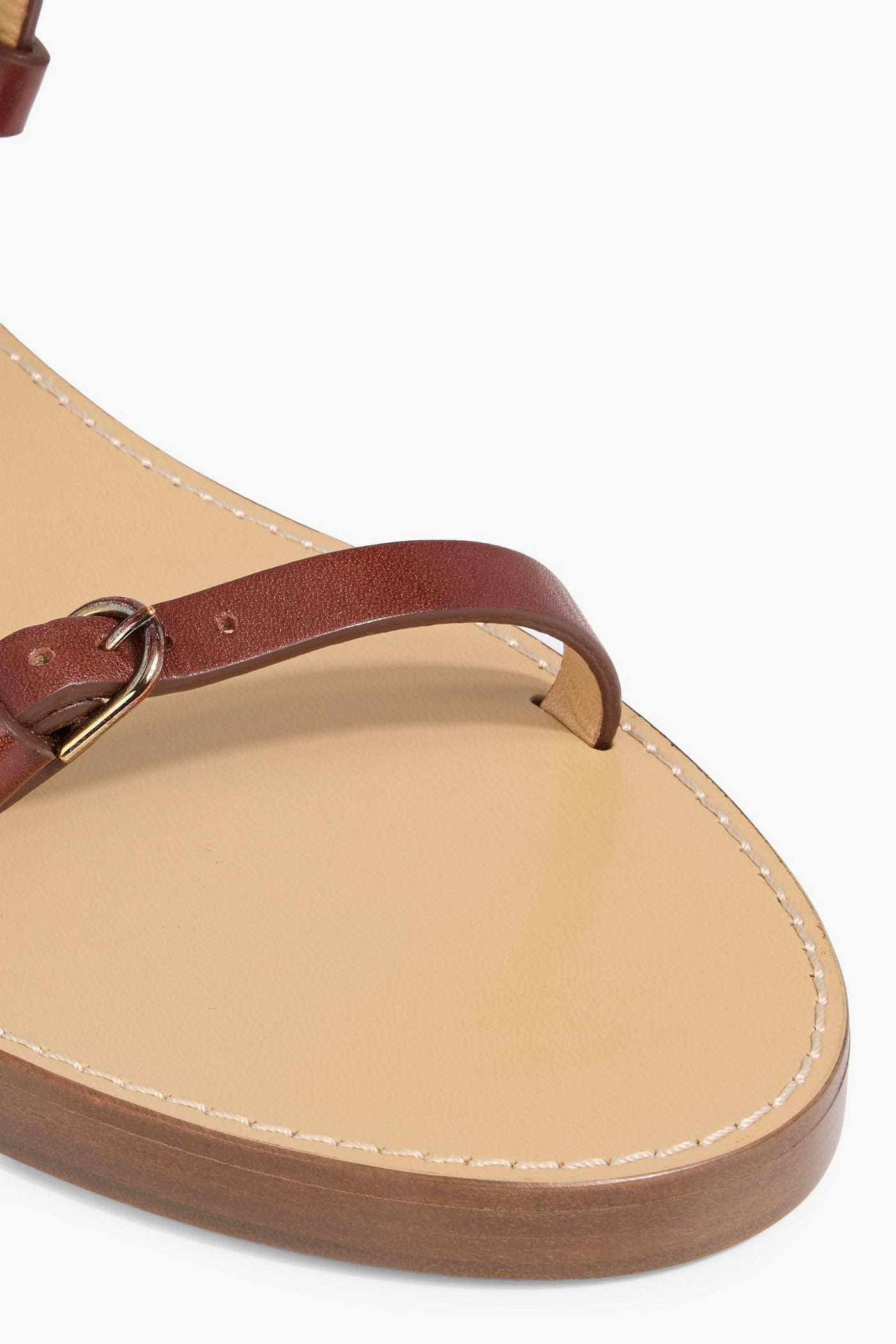 Gabriela Hearst Steward Leather Slingback Sandals Brown Women's