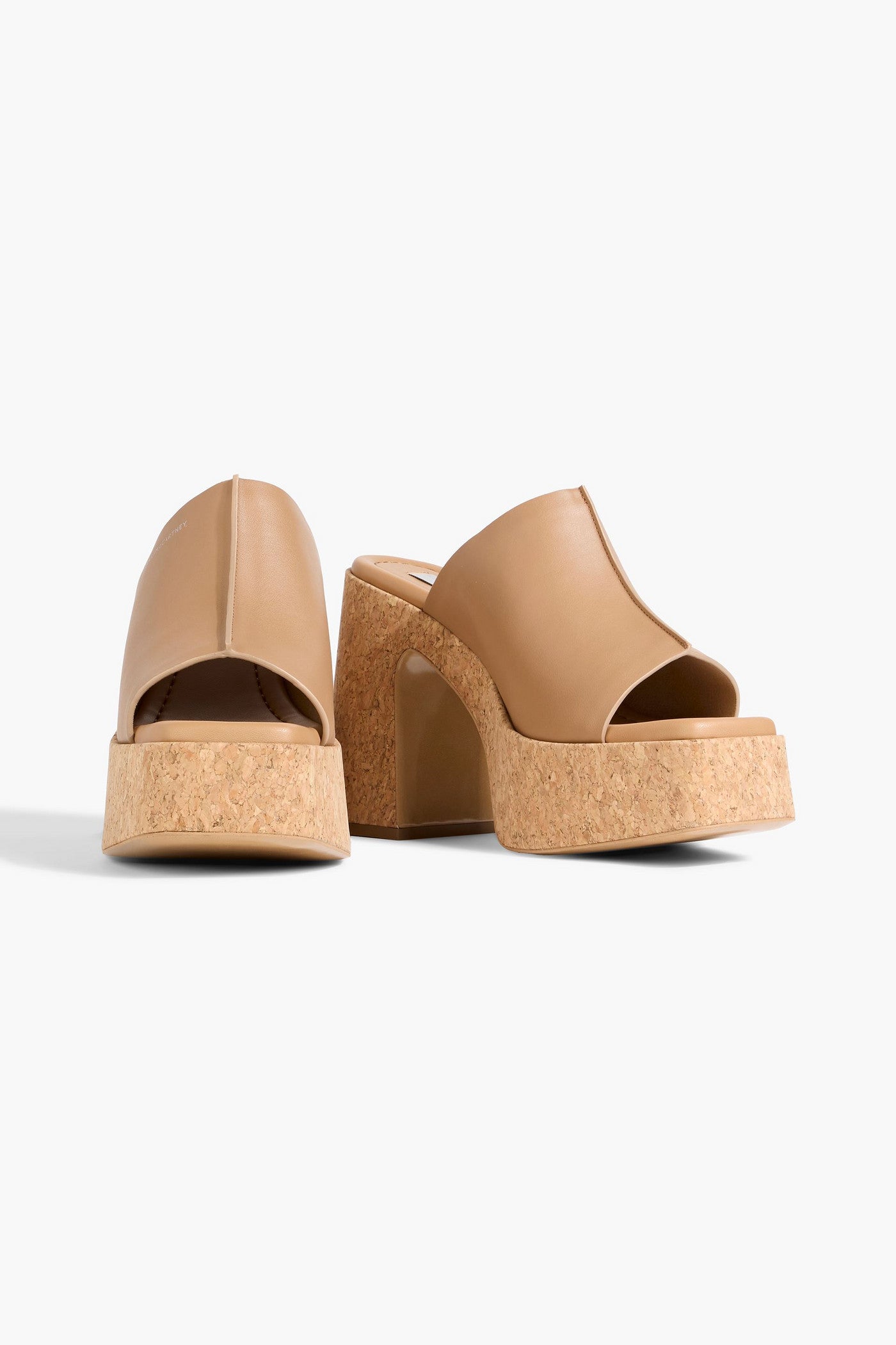 Stella Mccartney Skylar Platform Mules Light Brown Women's