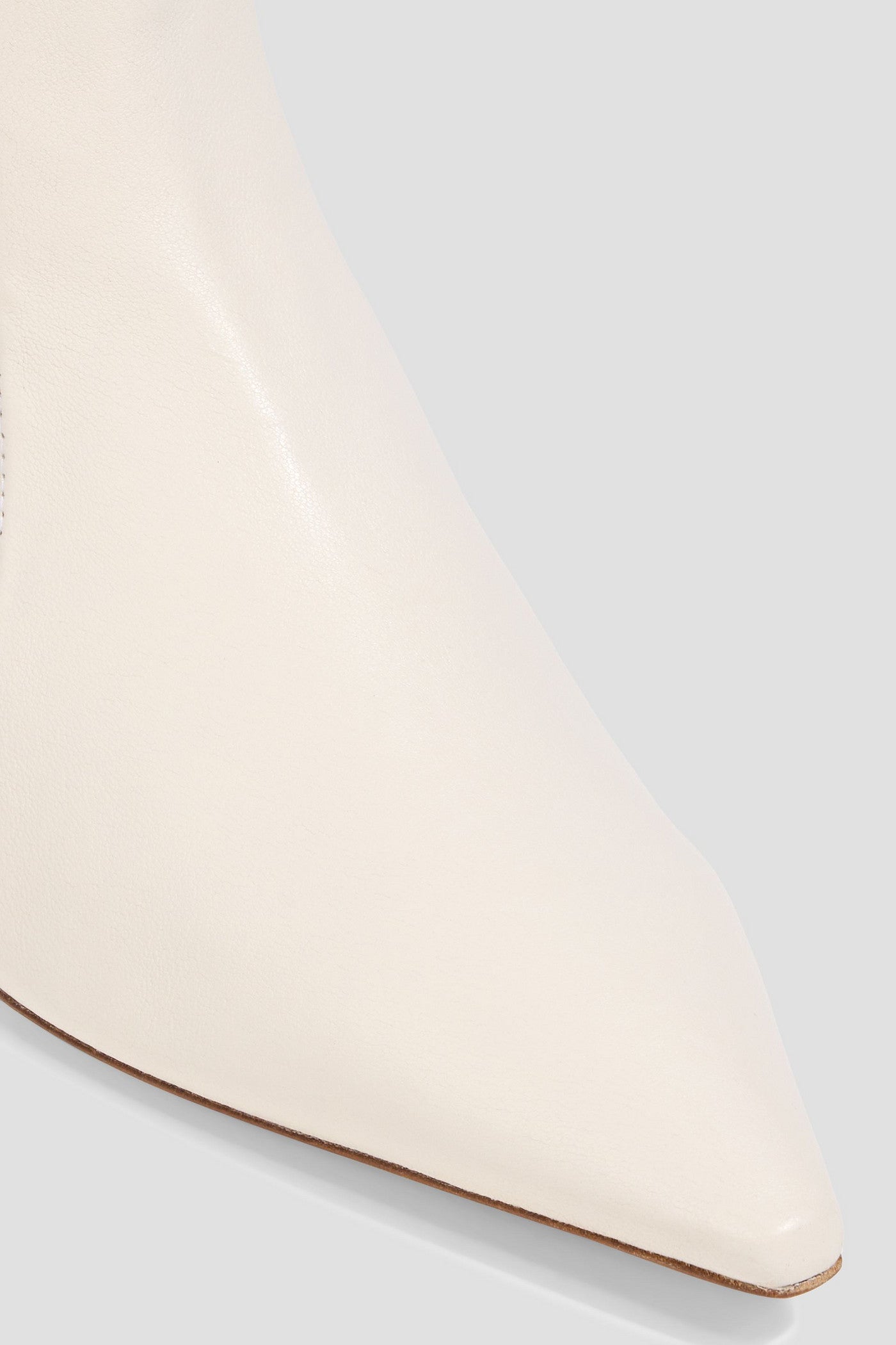 Stuart Weitzman Naomi 50 Leather Ankle Boots Cream Women's