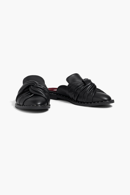Stella Mccartney Falabella Twisted Slippers Black Women's