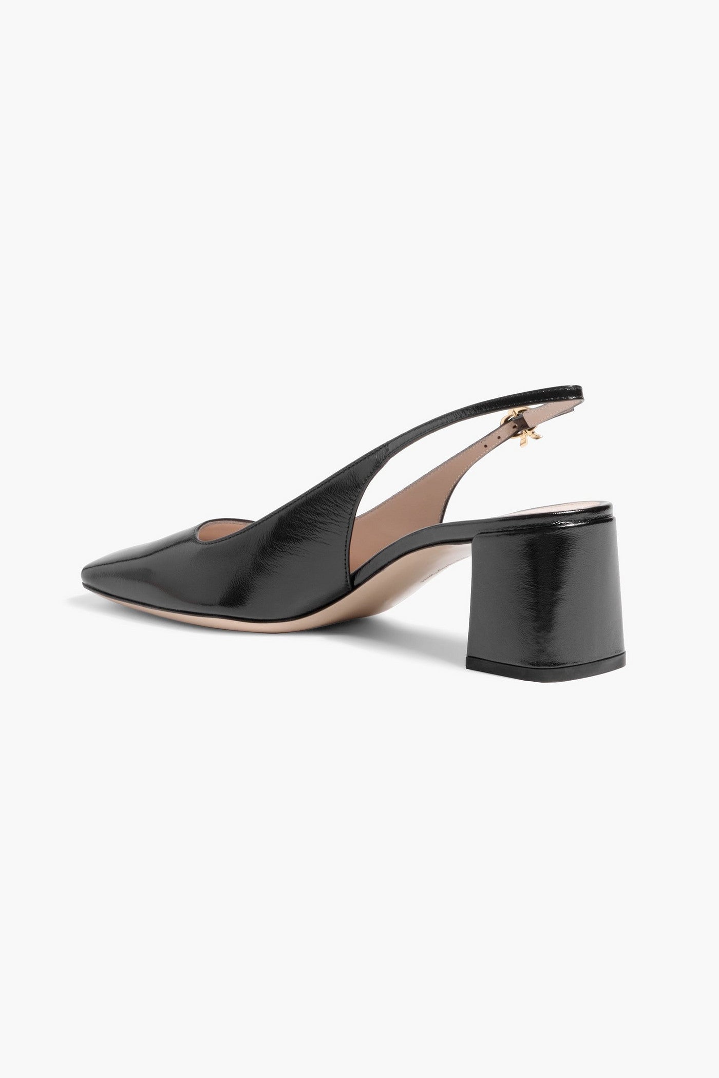 Gianvito Rossi Freeda 55 Leather Slingback Pumps Black Women's